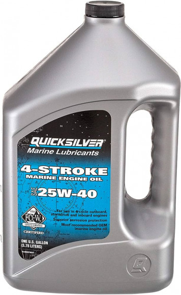 Масло Quicksilver 4-тактное 25W40 Mineral (4 л)