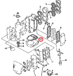 Прокладка под блок Yamaha 40-50 (Omax) 6H4-45113-00-TW
