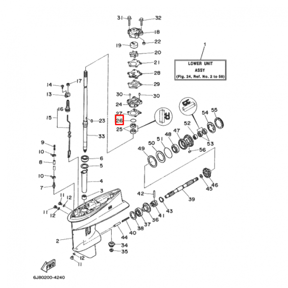 Кольцо уплотнительное Yamaha (93210-41042) (RT)