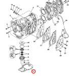 Прокладка под блок Yamaha 25-30 (689-45113-A1) (PREMARINE) 61T-45113-A0-K